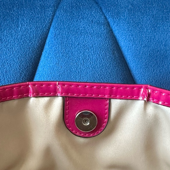 Rare 2005 Coach Poppy Liquid Gloss Quilted Patent Leather Bag -Fuchsia - Vintage - Picture 9 of 11